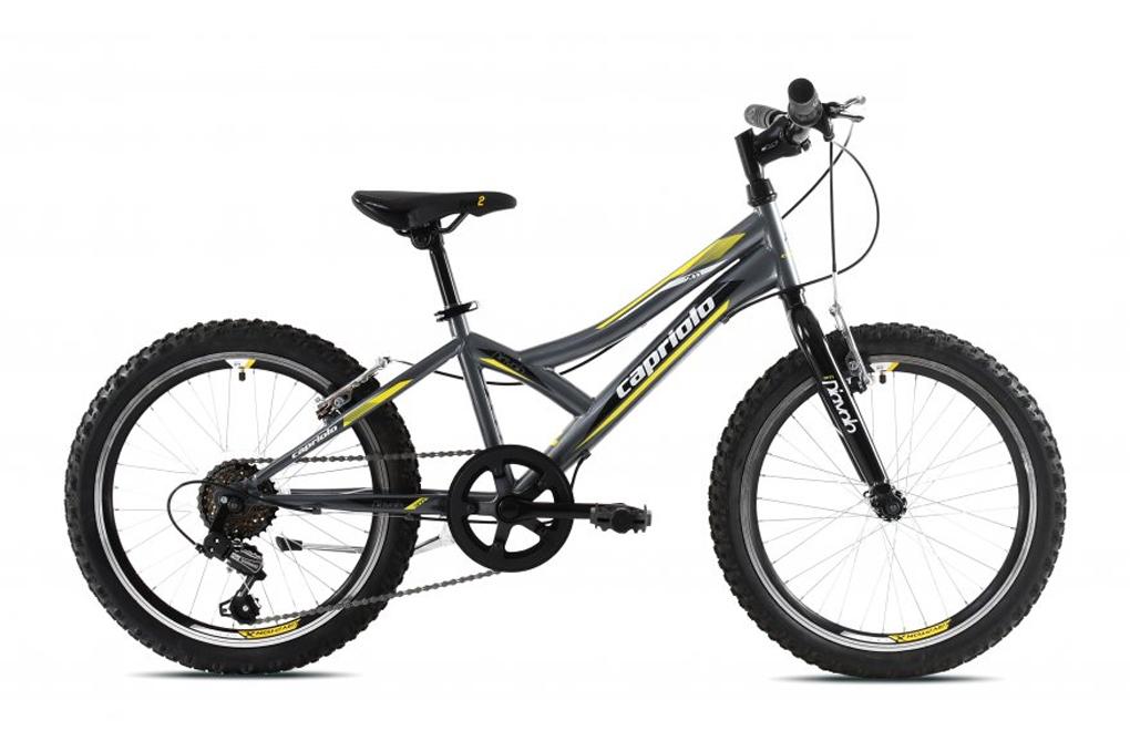 Capriolo Diavolo 200 Bicikl za devojčice, 11/20", Sivo-žuti