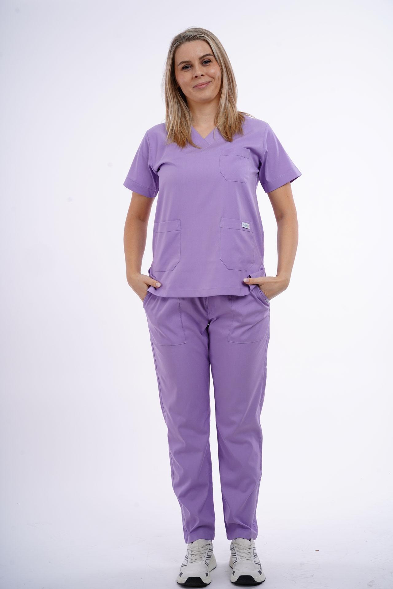 Pureboks Ženski komplet medicinske uniforme, Ljubičasti