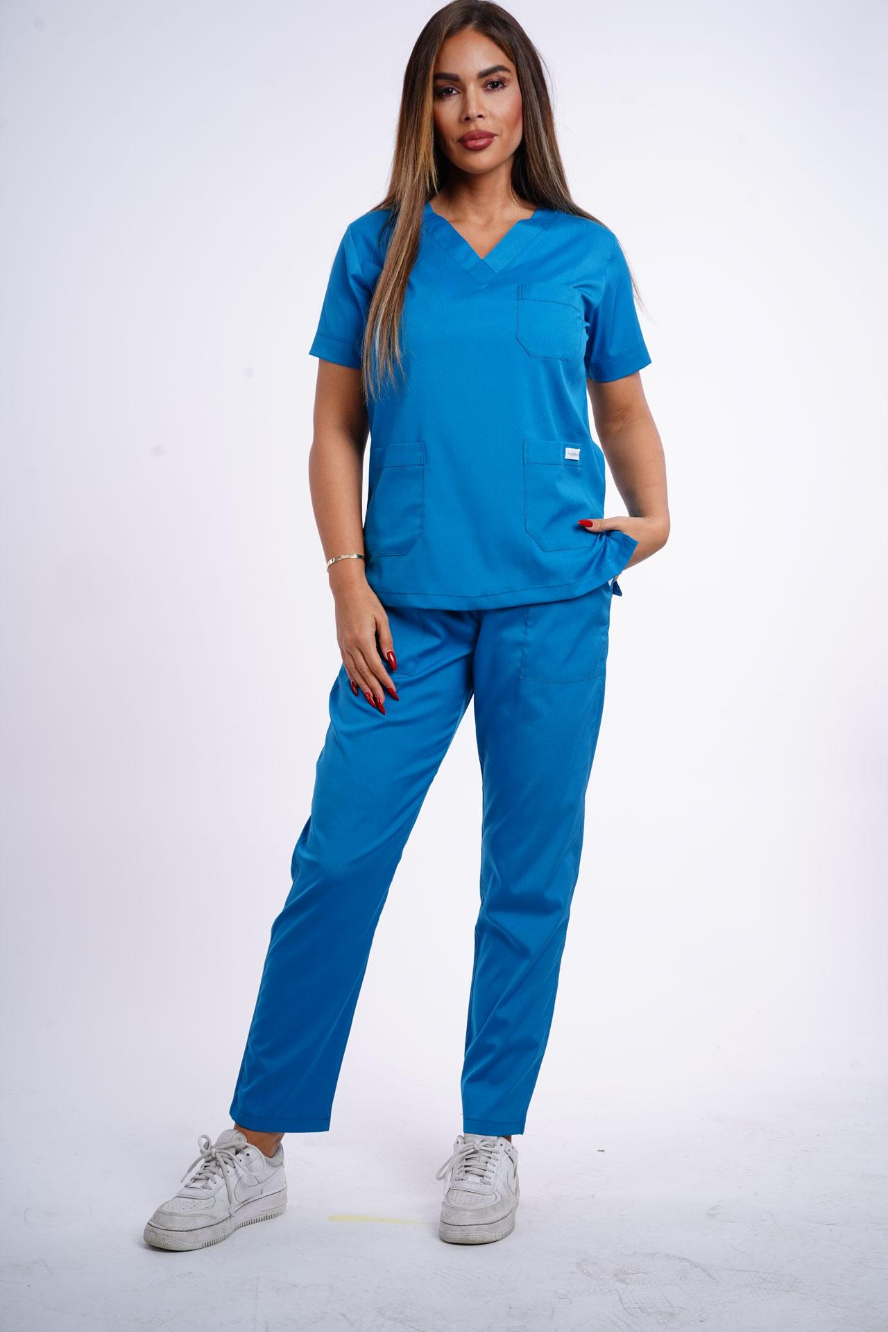 Pureboks Ženski komplet medicinske uniforme, Svetloplavi