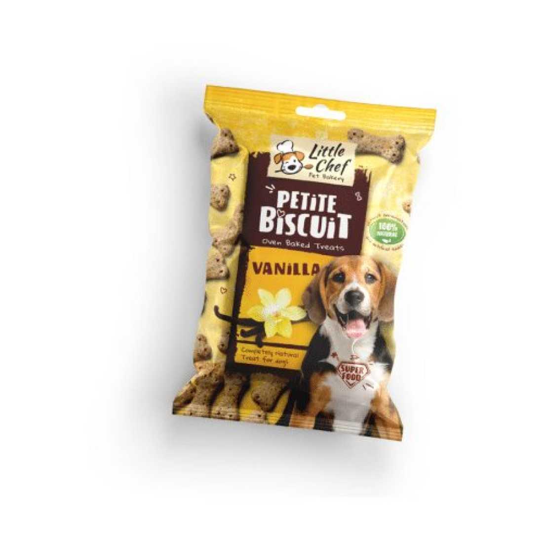 LITTLE CHEF PETIT Poslastica za pse sa vanilom Biskvit Vanilla, 150g