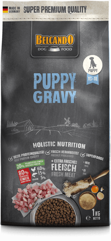 BELCANDO Suva hrana za štence do 4 meseca Puppy Gravy, Živina, 1kg