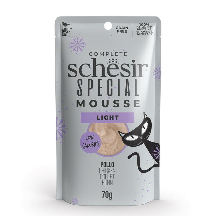 SCHESIR Vlažna hrana za mačke Special Mousse Light, Piletina, 70g