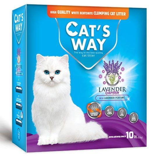 CATS WAY Posip za mačke Box Lavender, Lavanda, 10l