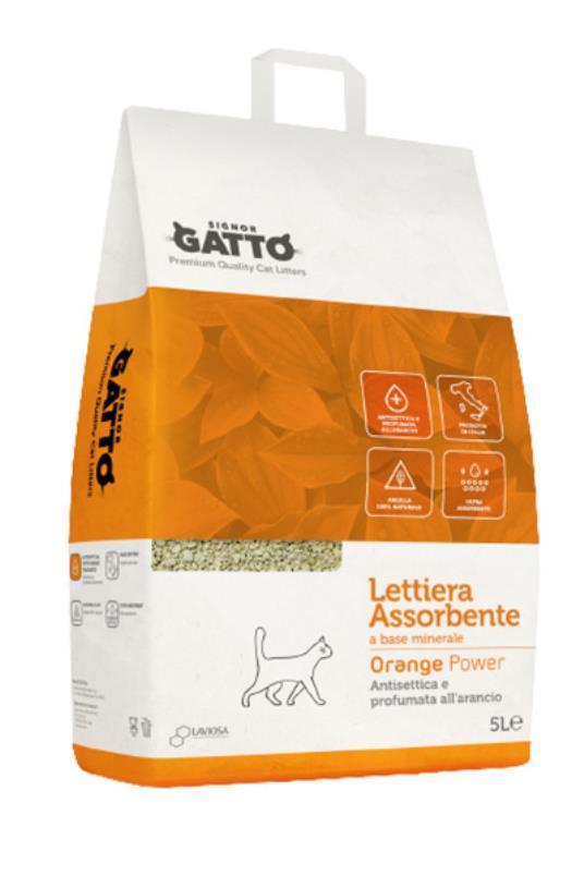 SIGNOR GATTO Posip za mačke Orange Power, 5l