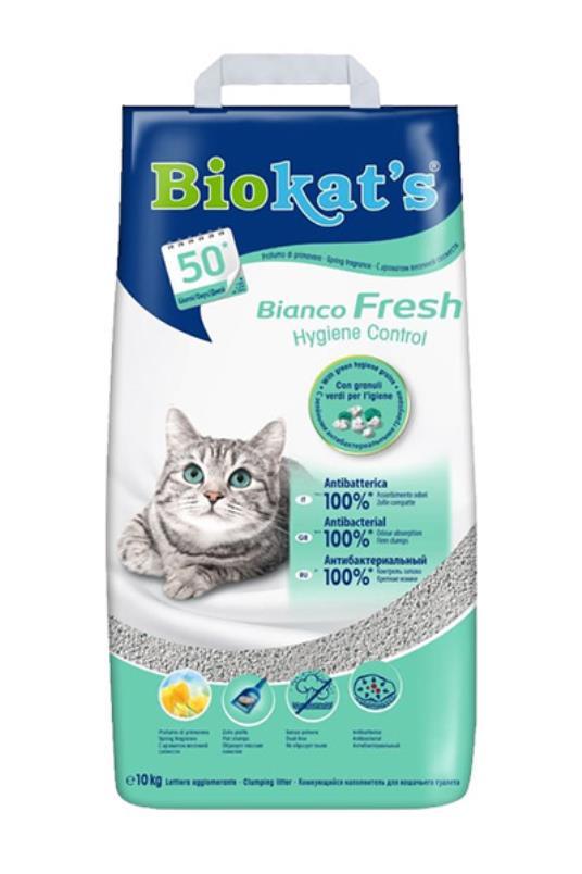 BIOKAT'S Posip za mačke Bianco Fresh Hygiene Conrol, 10kg