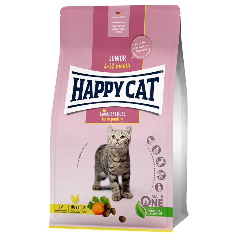 HAPPY CAT Young Junior Farm Poultry Hrana za mačiće od 4-12 meseci starosti, 10kg