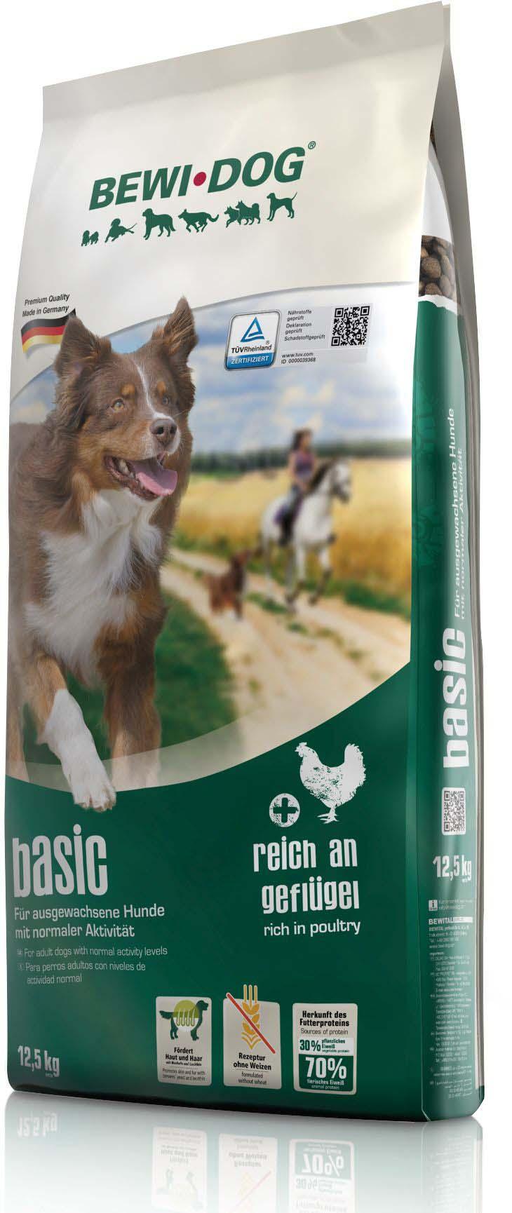 BEWI DOG Suva hrana za pse Basic, Piletina, 12.5kg