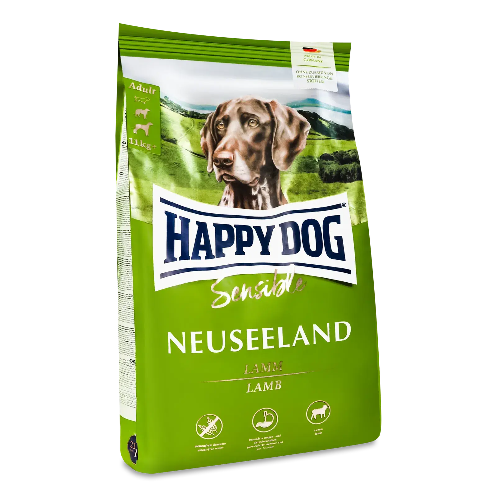 HAPPY DOG Sensible New Zealand Lamb Visokosvarljiva hrana bez glutena, 4kg