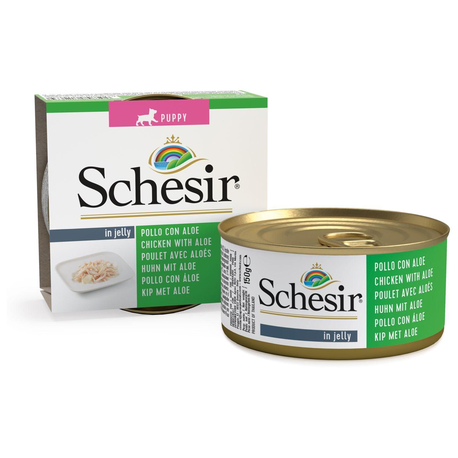 SCHESIR Vlažna hrana za pse Puppy, Piletina, 150g