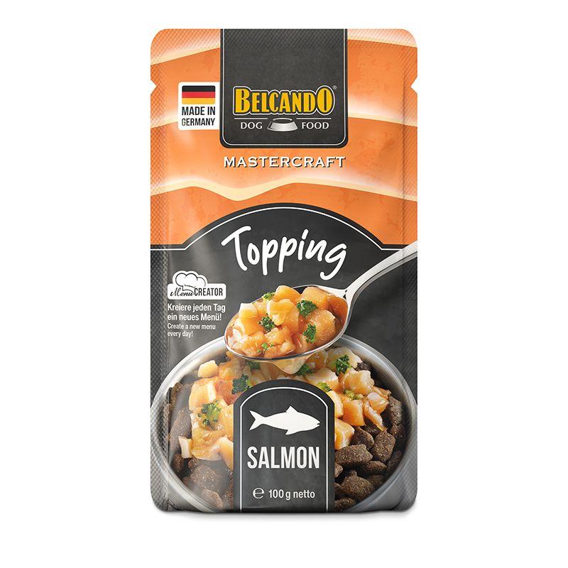 BELCANDO Vlažna hrana za pse Mastercraft Topping, Losos, 100g