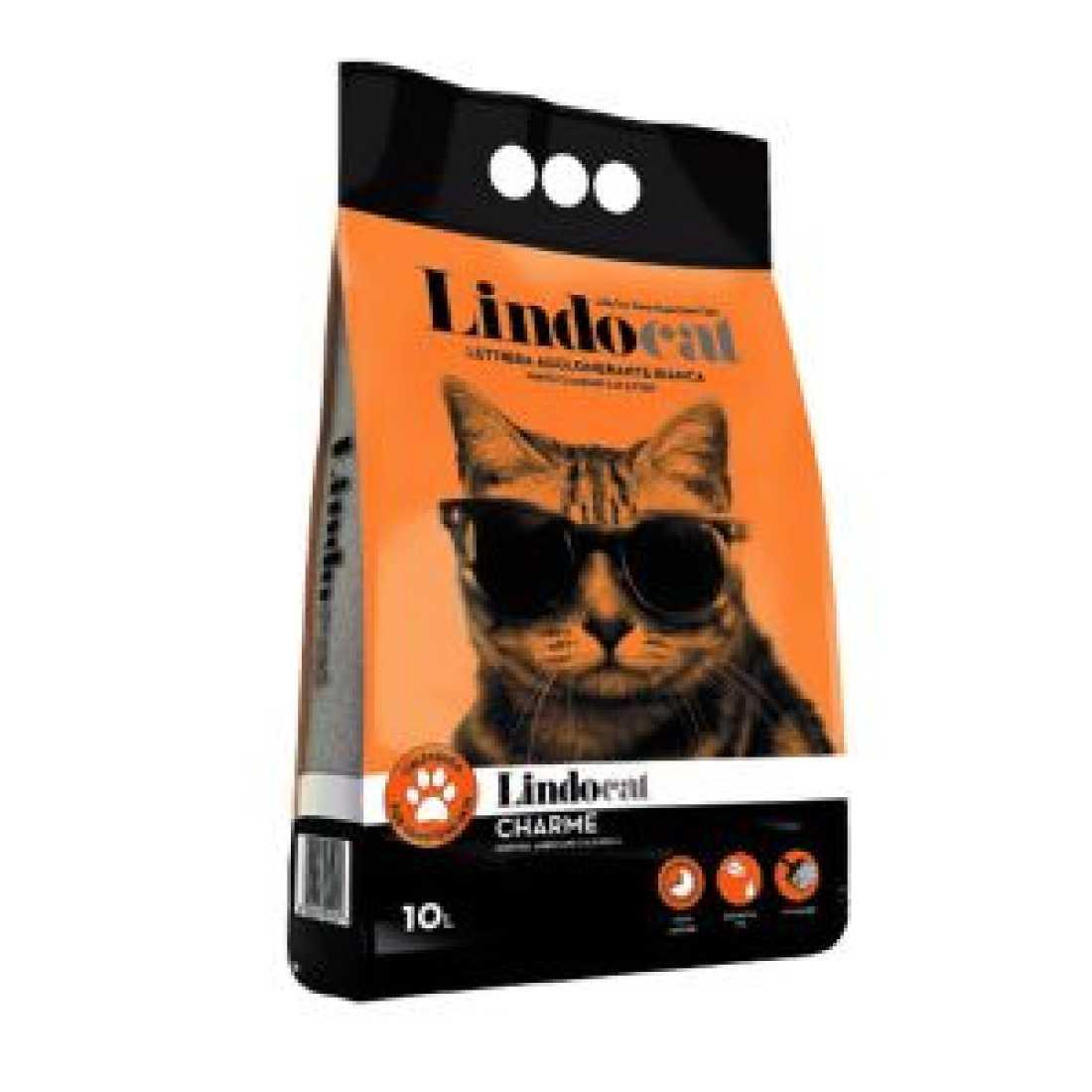 LINDOCAT Mirisni grudvajući posip za mačke Charme Amber & Calendula, 10L
