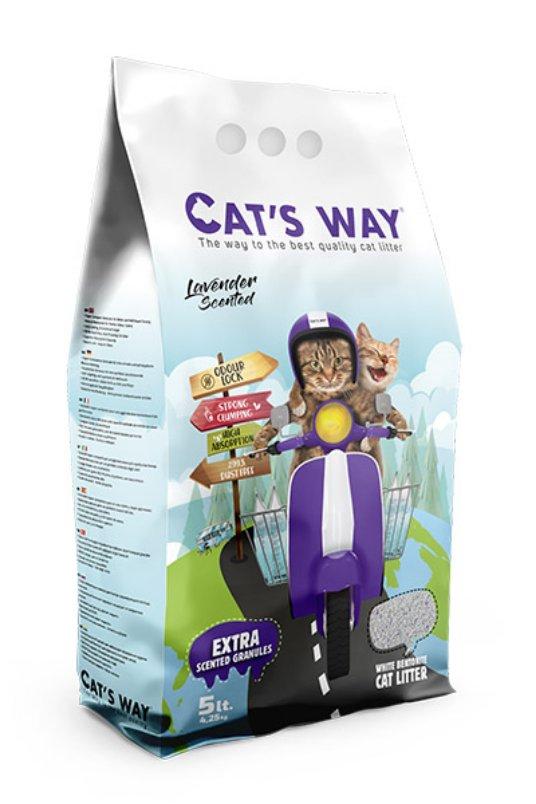 CATS WAY Posip za mačke Lavender, Lavanda, 5l
