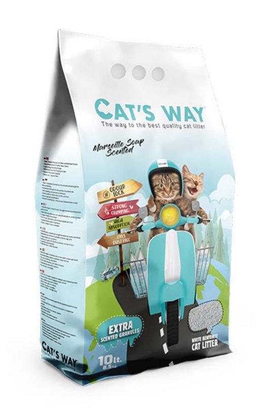 CATS WAY Posip za mačke Marseille Soap, Grudvajući, Marsejski sapun, 10l