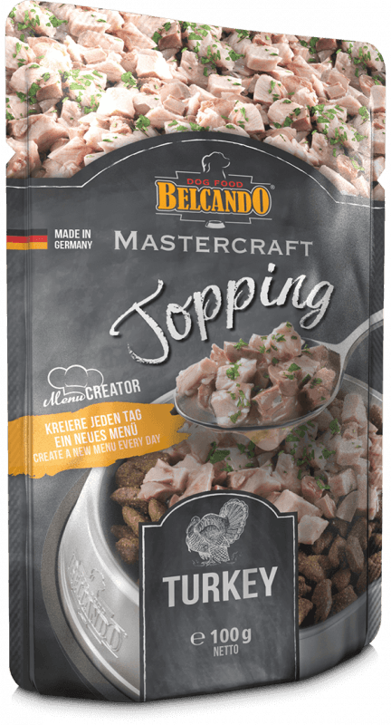 BELCANDO Vlažna hrana za pse Mastercraft Topping, Ćuretina, 100g