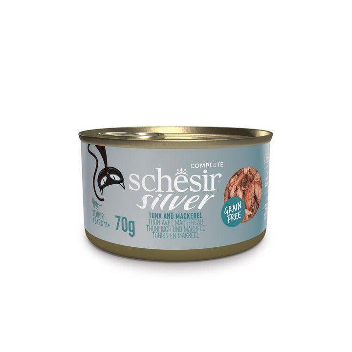 SCHESIR Vlažna hrana za mačke Silver, Tuna, 70g