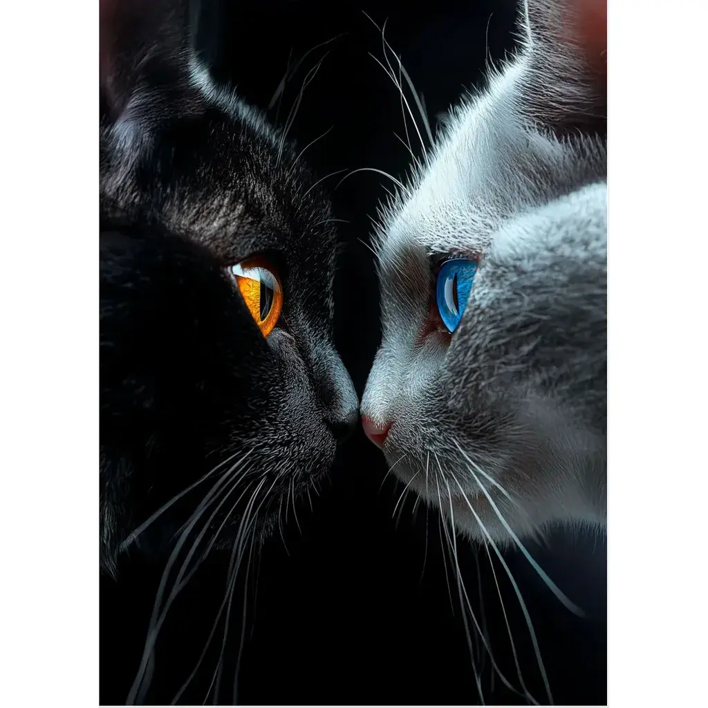 Dijamantski mozaik Oči u oči, 30х40 cm