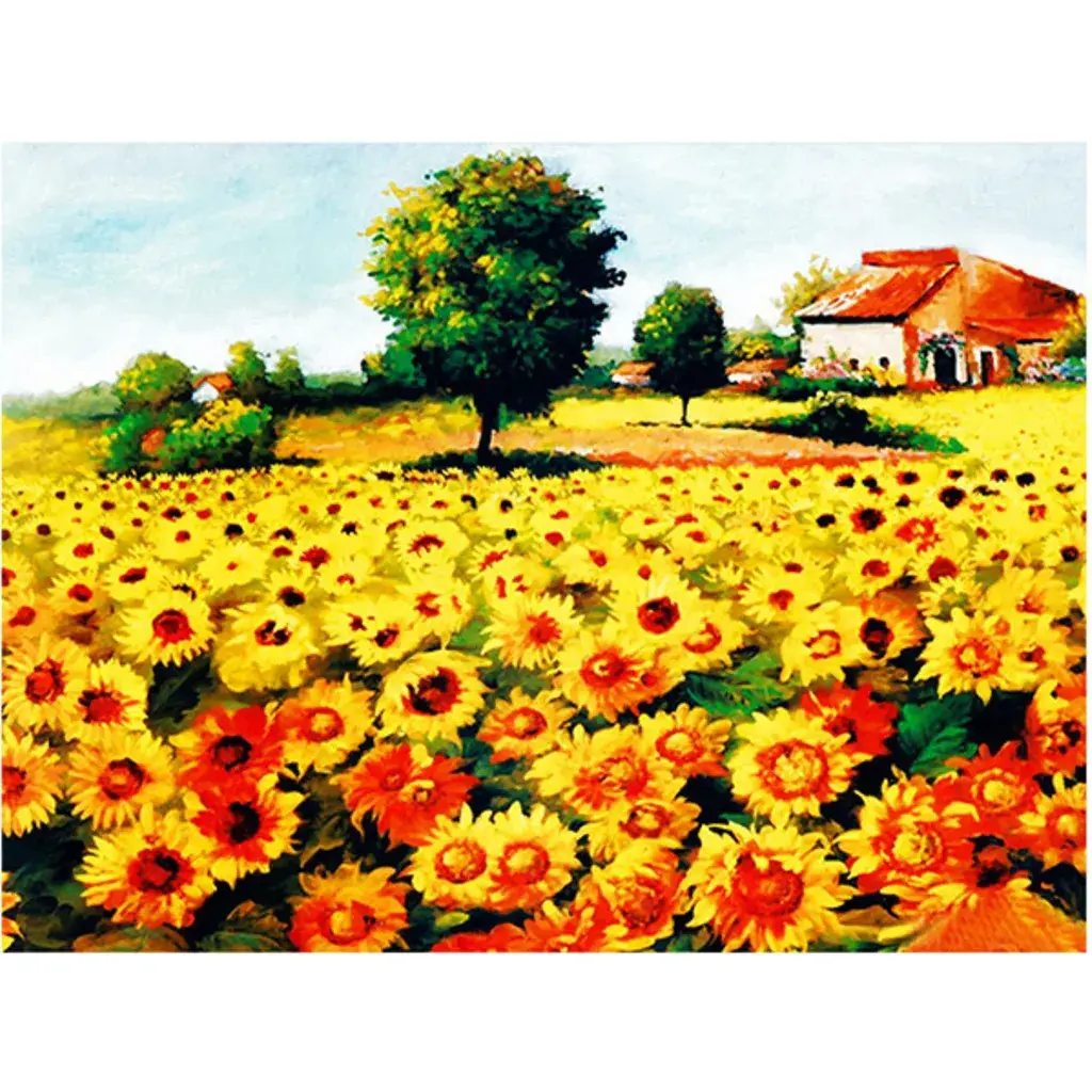 Dijamantski mozaik Suncokreti, 30х40 cm