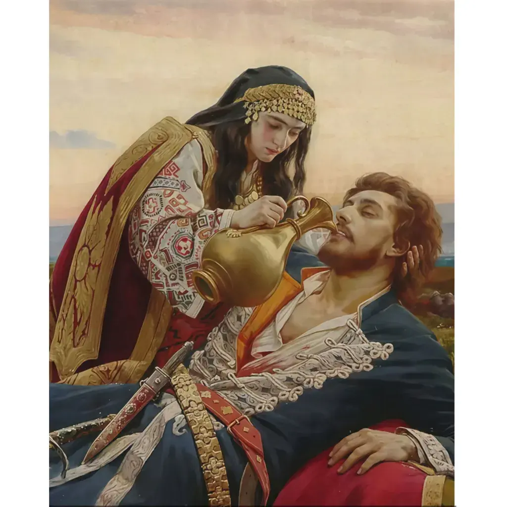 Slika po brojevima Kosovka devojka, 40x50 cm