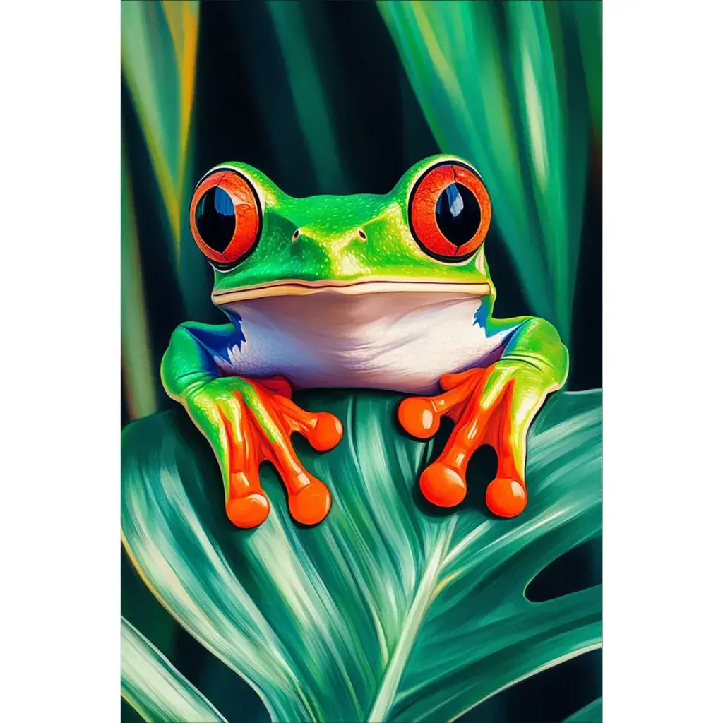 Slika po brojevima Radoznala žaba, 20x30 cm