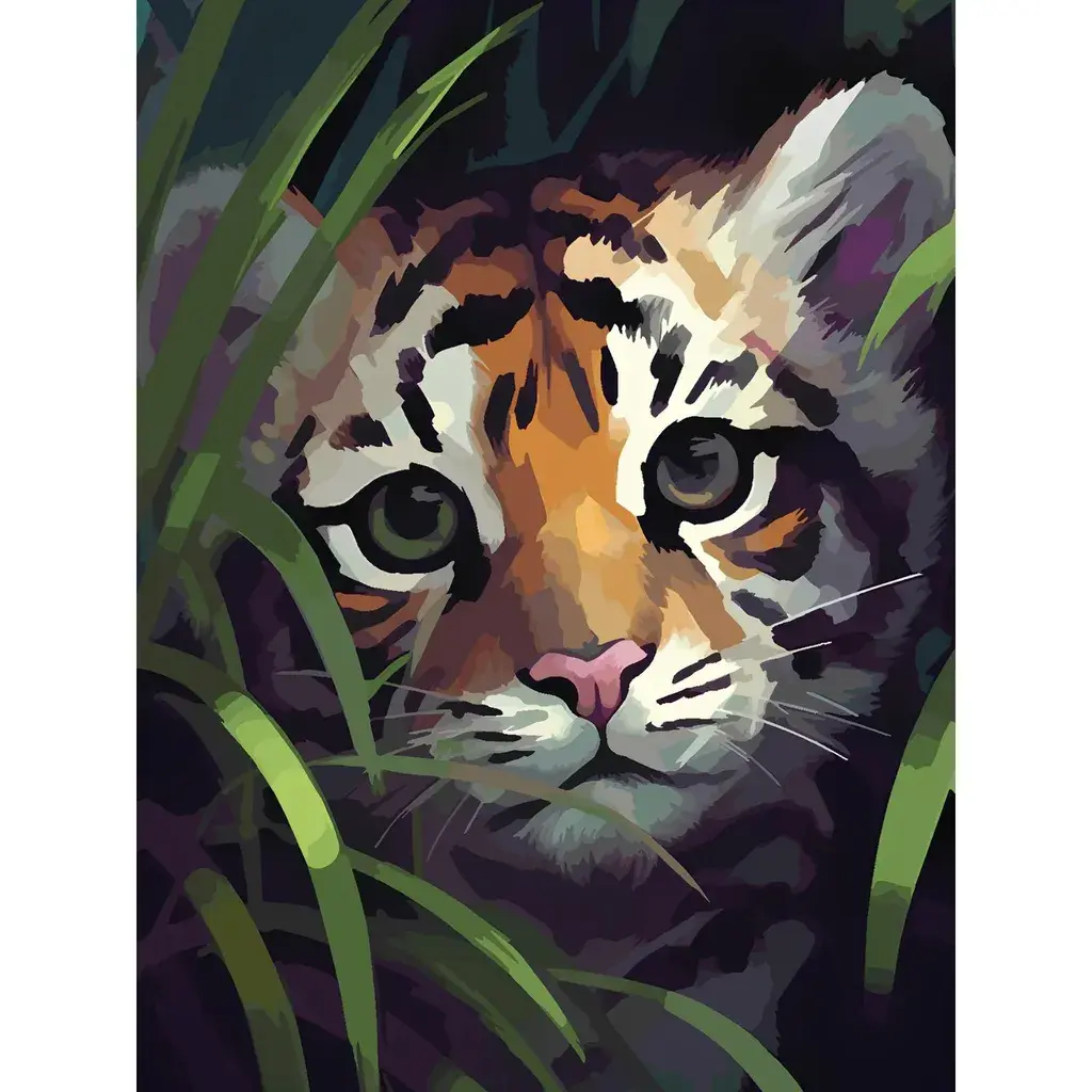 Dijamantski mozaik Princ džungle, 30х40 cm