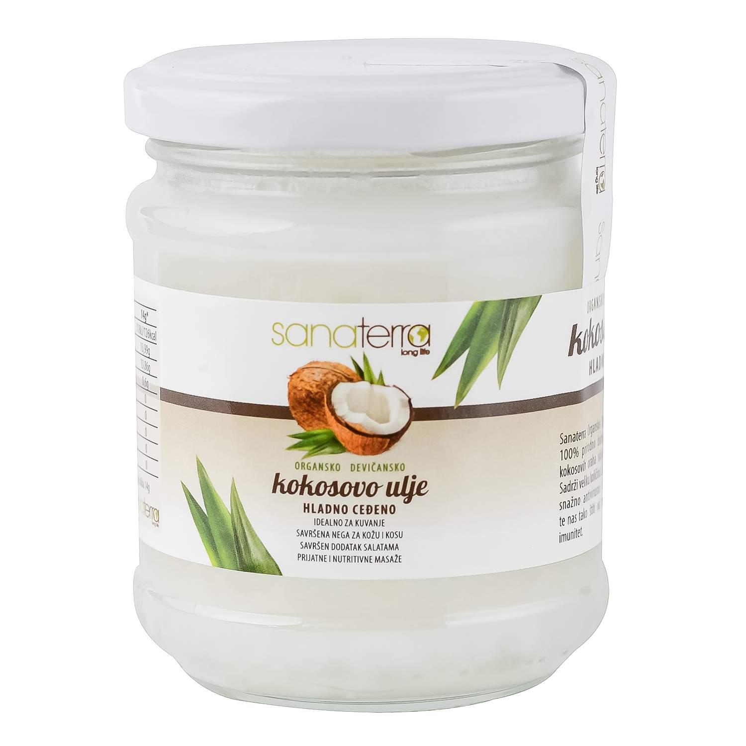 Sanaterra Devičansko kokosovo ulje, Organsko, 150g