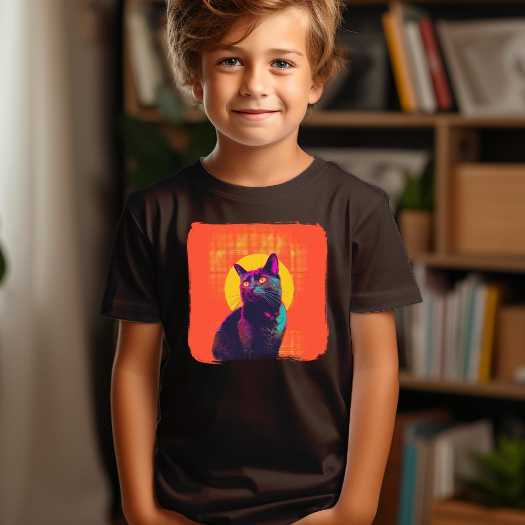 Camiseta Majica sa štampanim printom Cam 290, Dečija, Čokolada