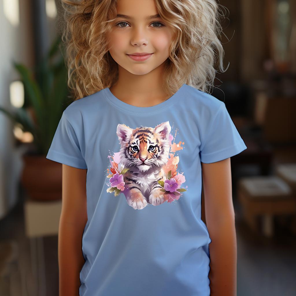 Camiseta Majica sa štampanim printom Cam 405, Dečija, Cijan