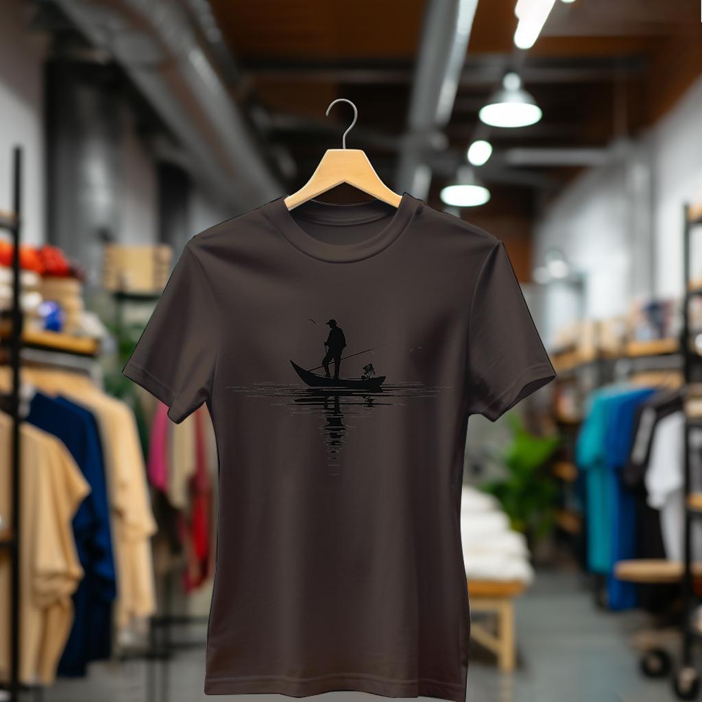 Camiseta Majica sa štampanim printom Cam 412, Ženska, Čokolada