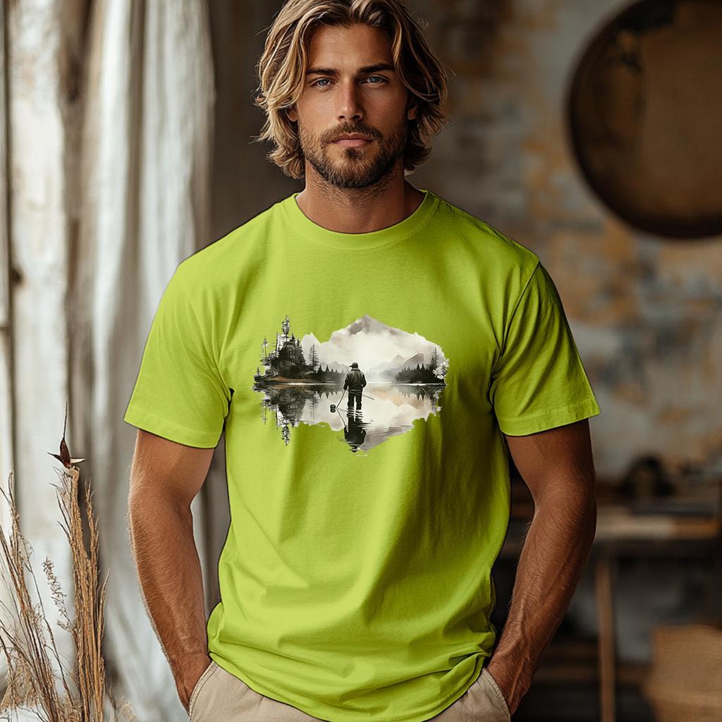 Camiseta Majica sa štampanim printom Cam 413, Muška, Limeta