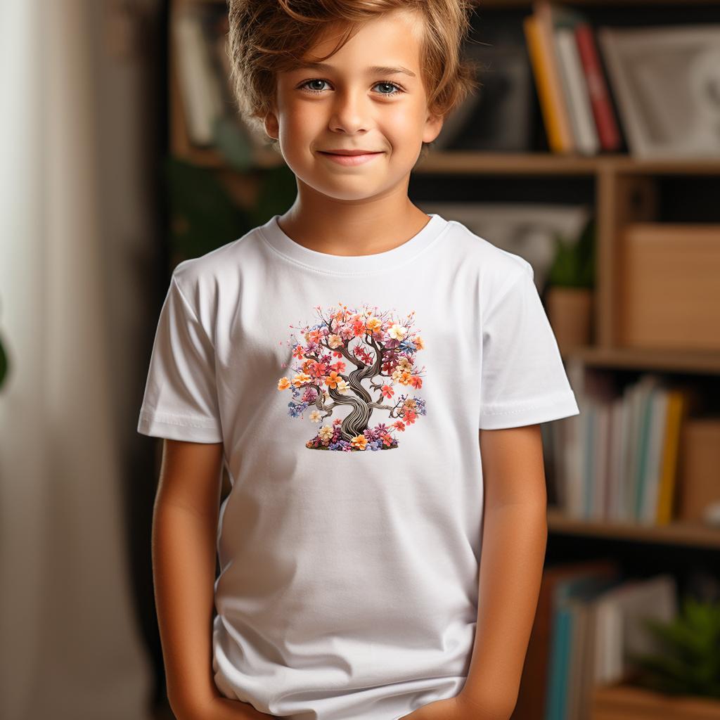 Camiseta Majica sa štampanim printom Cam 411, Dečija, Bela