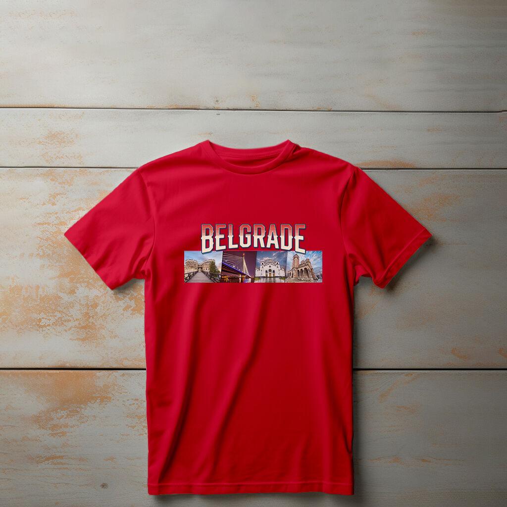 Camiseta Majica sa štampanim printom Cam 271, Dečija, Crvena