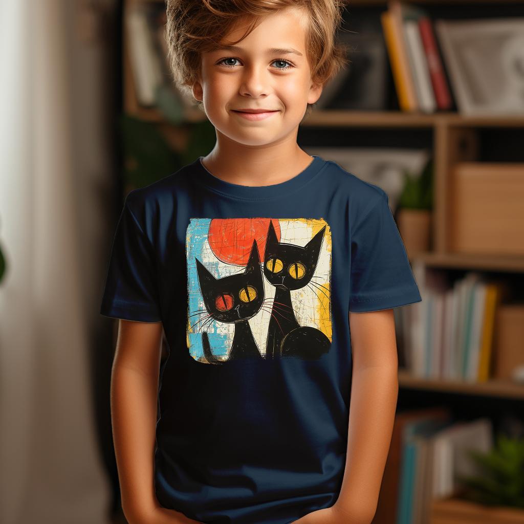 Camiseta Majica sa štampanim printom Cam 302, Dečija, Tamnoplava