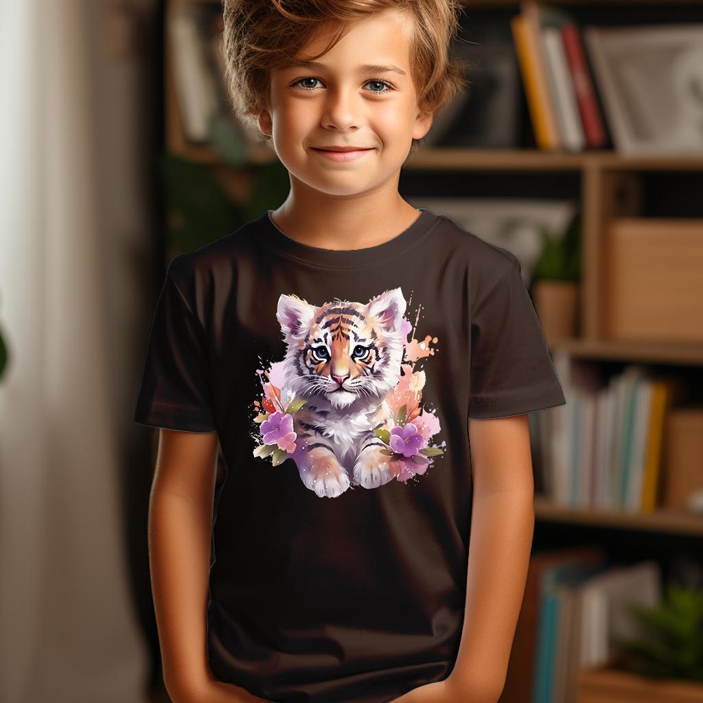 Camiseta Majica sa štampanim printom Cam 405, Dečija, Čokolada