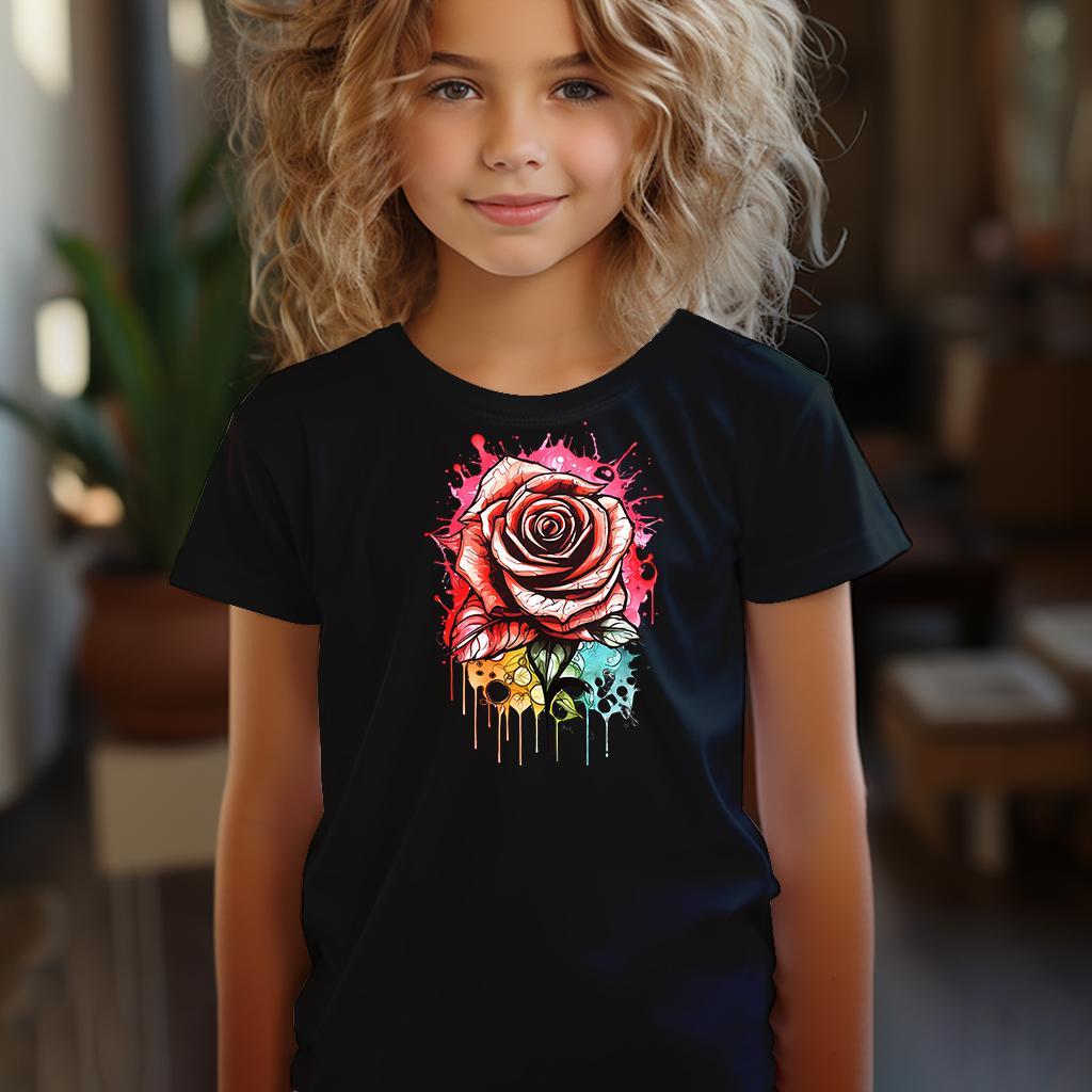 Camiseta Majica sa štampanim printom Cam 392, Dečija, Crna