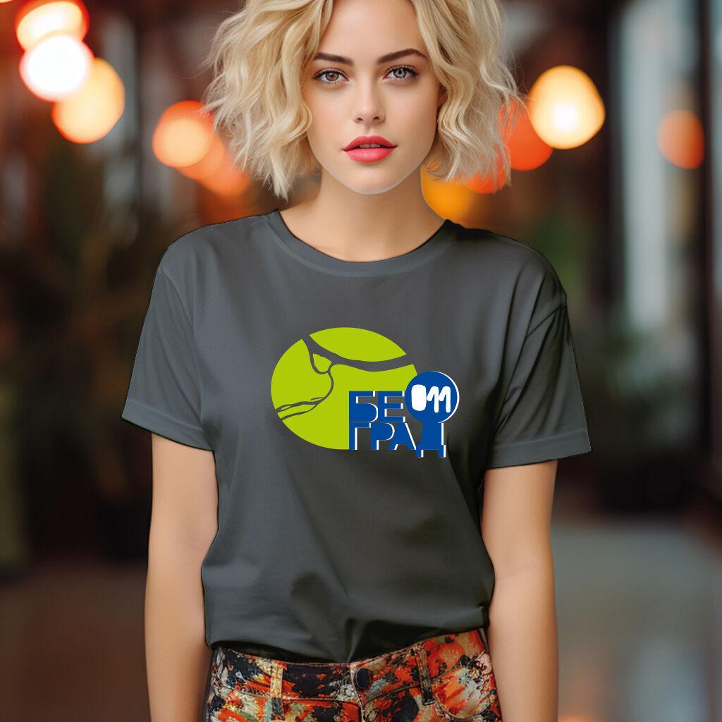 Camiseta Majica sa štampanim printom Cam 208, Ženska, Tamnosiva