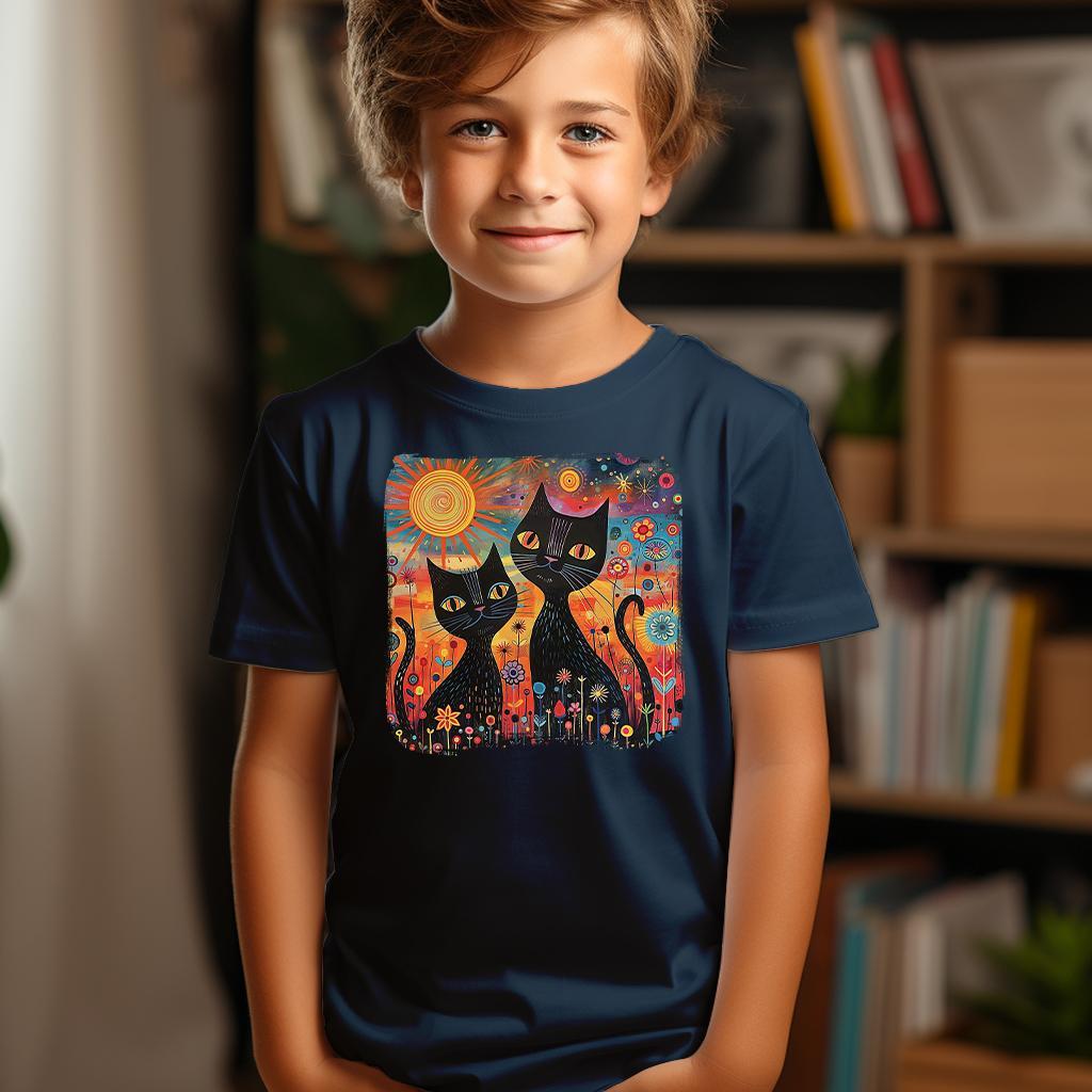 Camiseta Majica sa štampanim printom Cam 304, Dečija, Tamnoplava