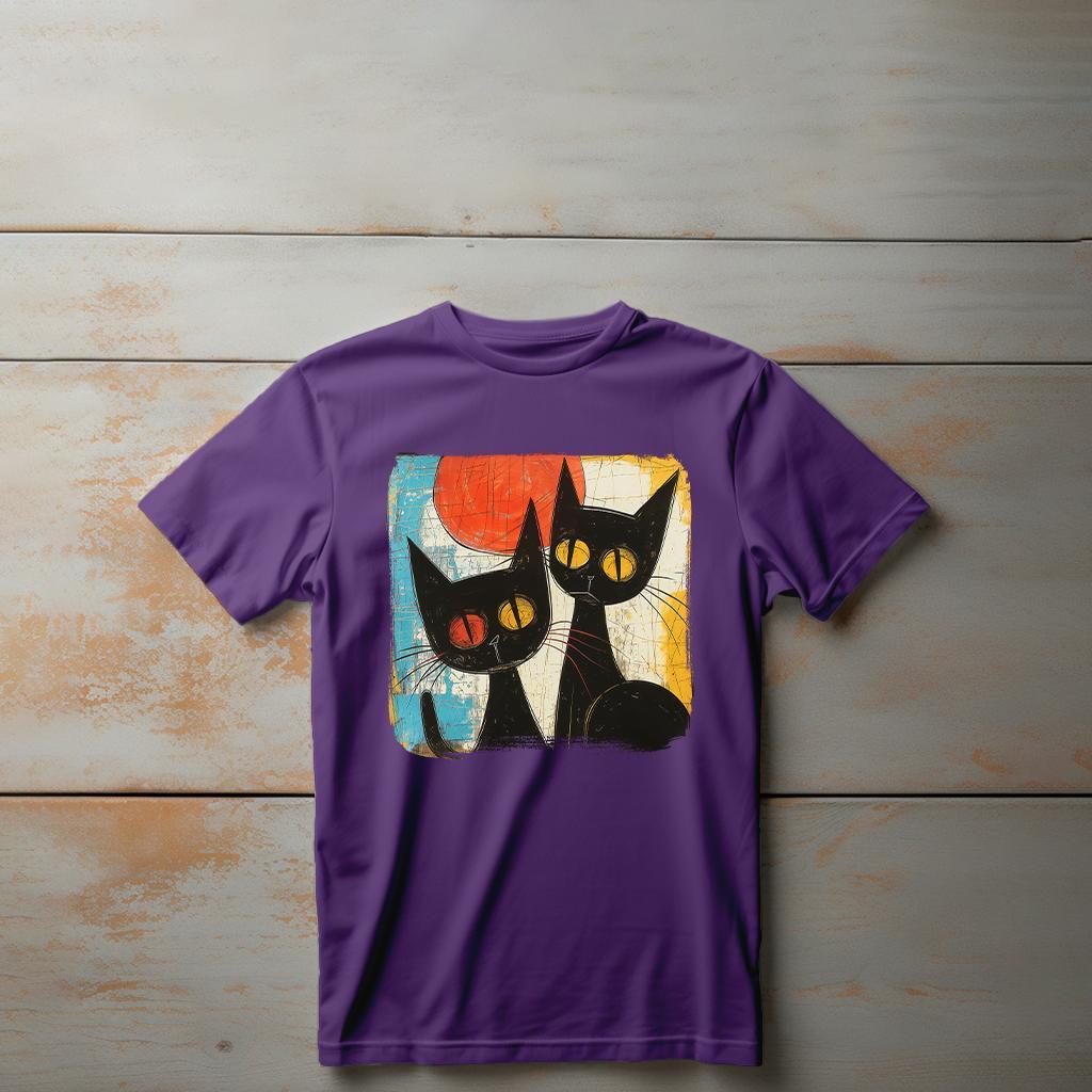 Camiseta Majica sa štampanim printom Cam 302, Dečija, Patlidžan