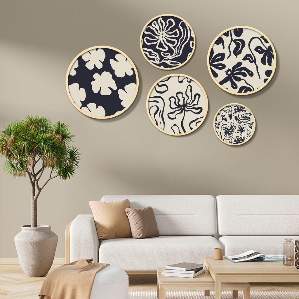 Wallity Dekorativna slika Yats-05, 43,5x43,5cm, 5 delova