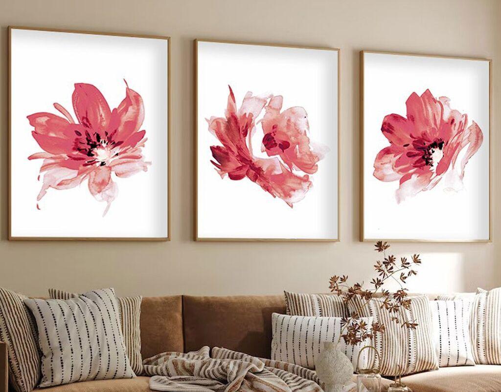 Wallity Dekorativna slika Huhu216, 35x50cm, 3 dela