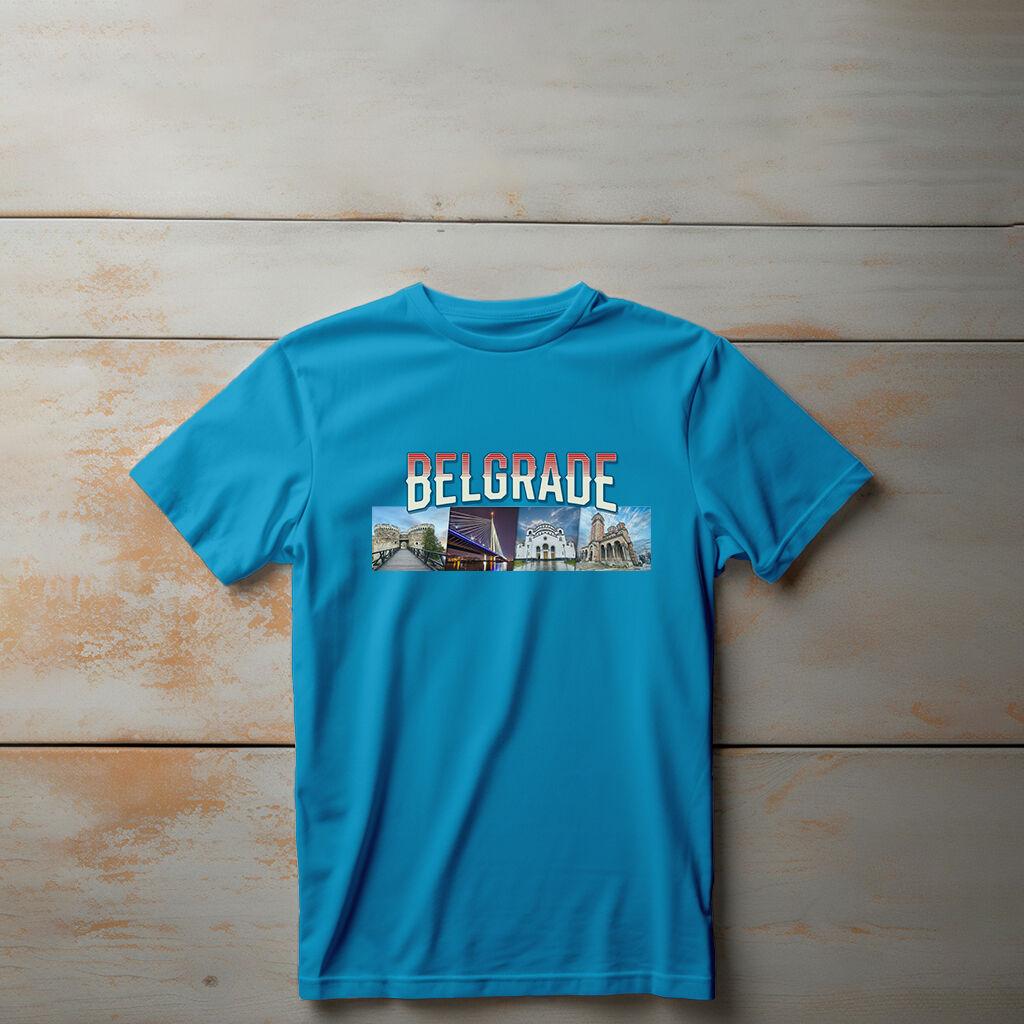 Camiseta Majica sa štampanim printom Cam 271, Dečija, Akva