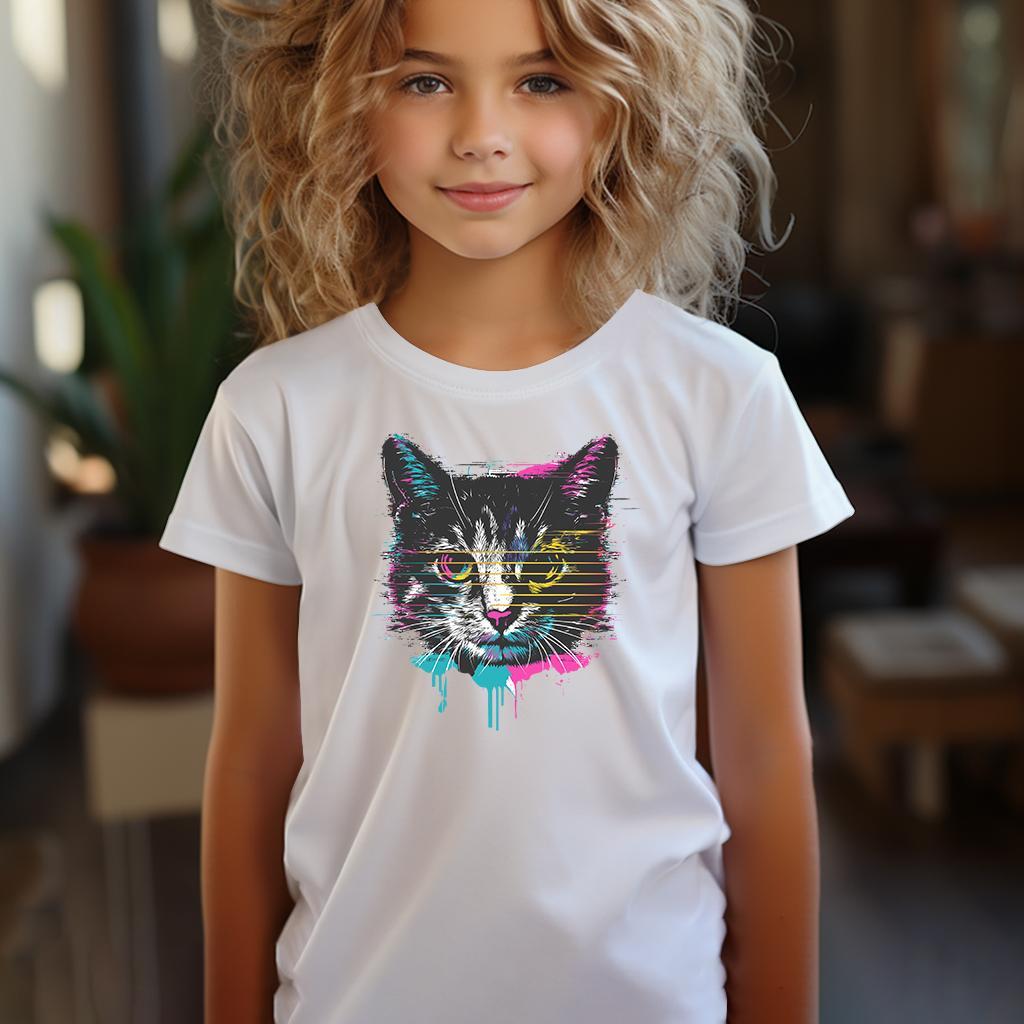 Camiseta Majica sa štampanim printom Cam 289, Dečija, Bela