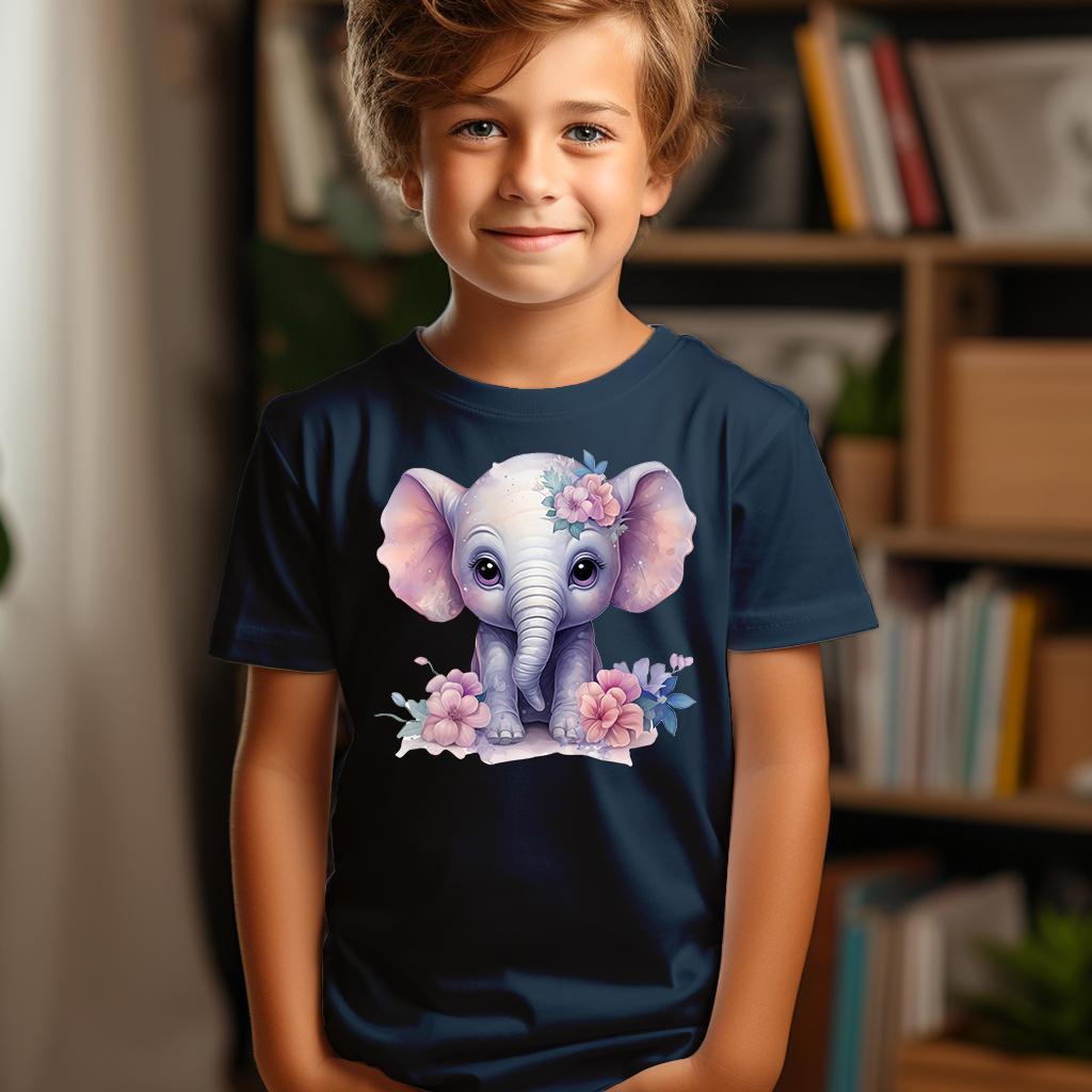 Camiseta Majica sa štampanim printom Cam 406, Dečija, Tamnoplava