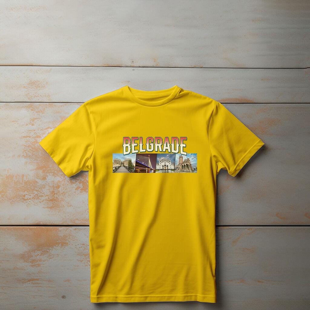 Camiseta Majica sa štampanim printom Cam 271, Dečija, Zlatne boje