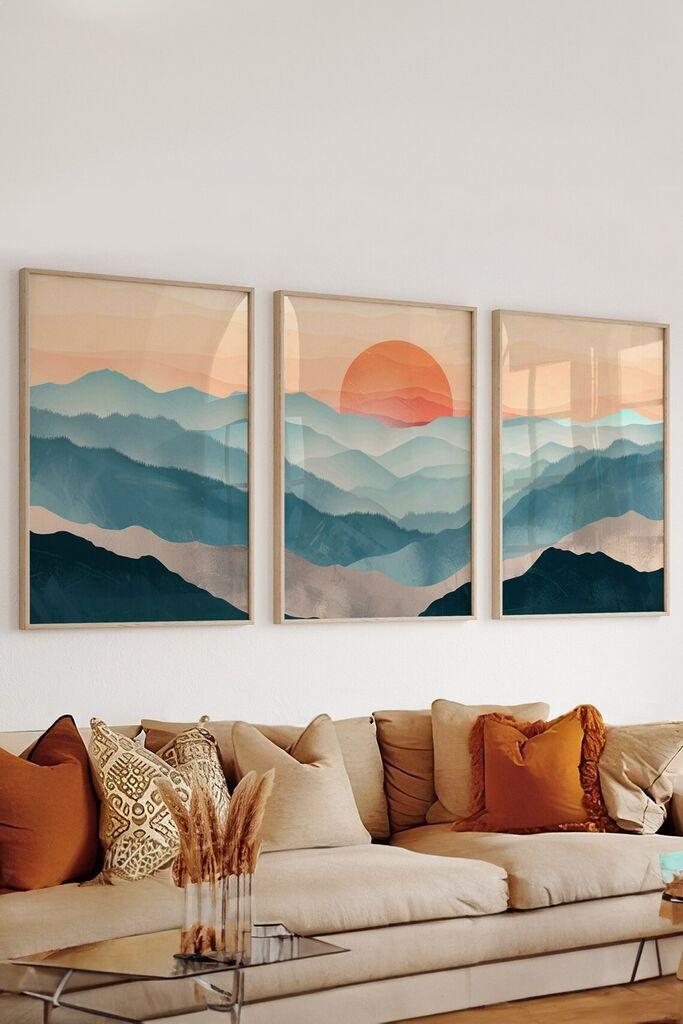 Wallity Dekorativna slika 3Dartsohoset132, 33x48cm, 3 dela