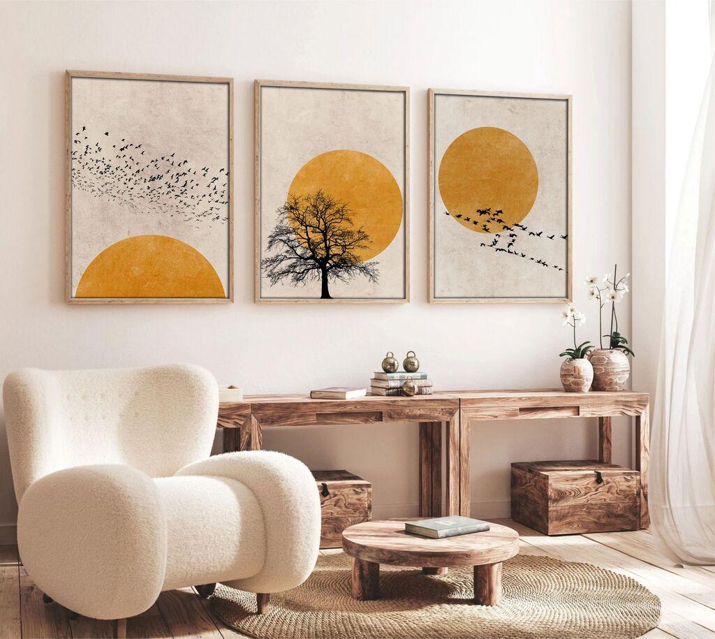 Wallity Dekorativna slika Huhu147, 35x50cm, 3 dela