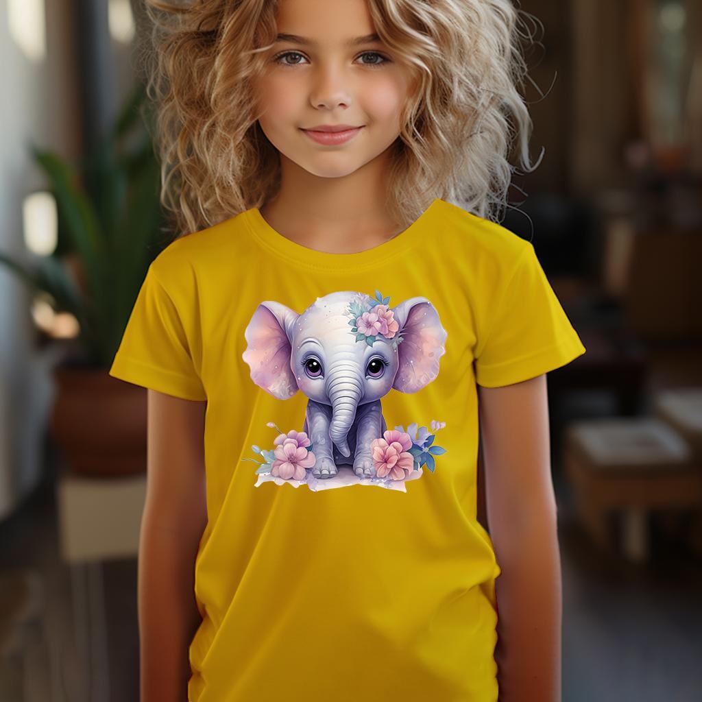 Camiseta Majica sa štampanim printom Cam 406, Dečija, Zlatne boje