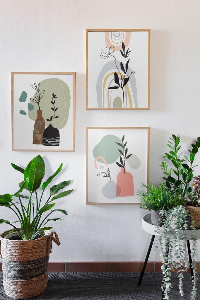 Wallity Dekorativna slika 3Dartsohoset124, 33x48cm, 3 dela