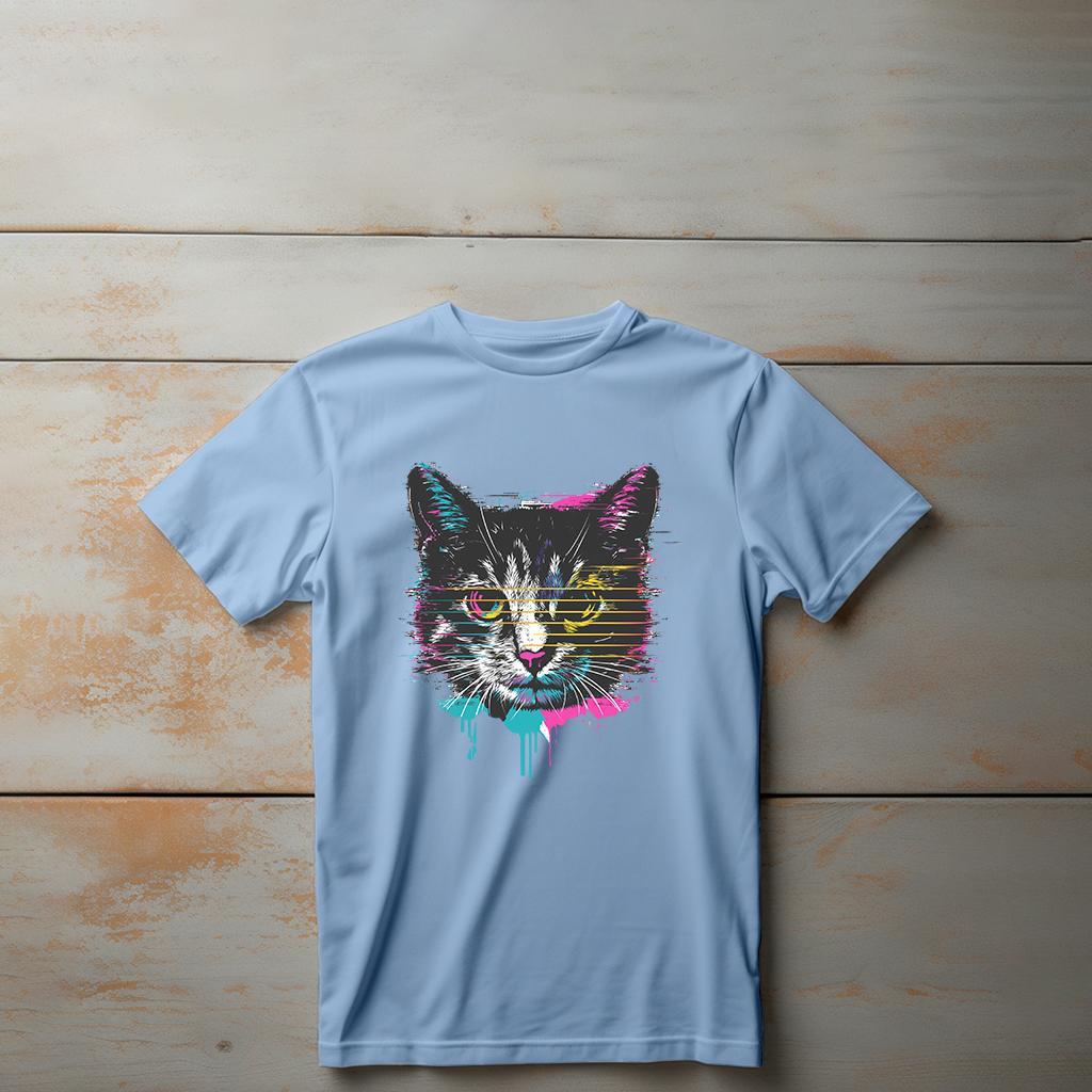 Camiseta Majica sa štampanim printom Cam 289, Dečija, Cijan