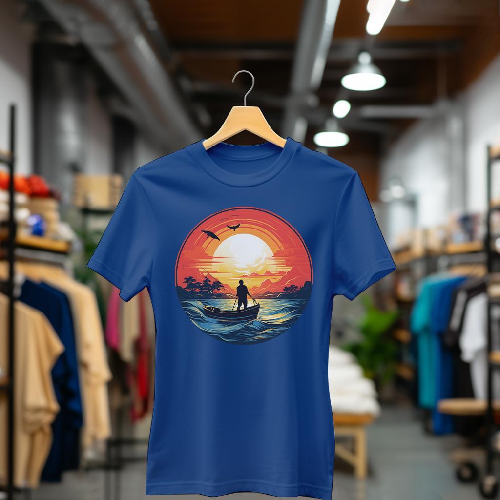 Camiseta Majica sa štampanim printom Cam 423, Ženska, Plava