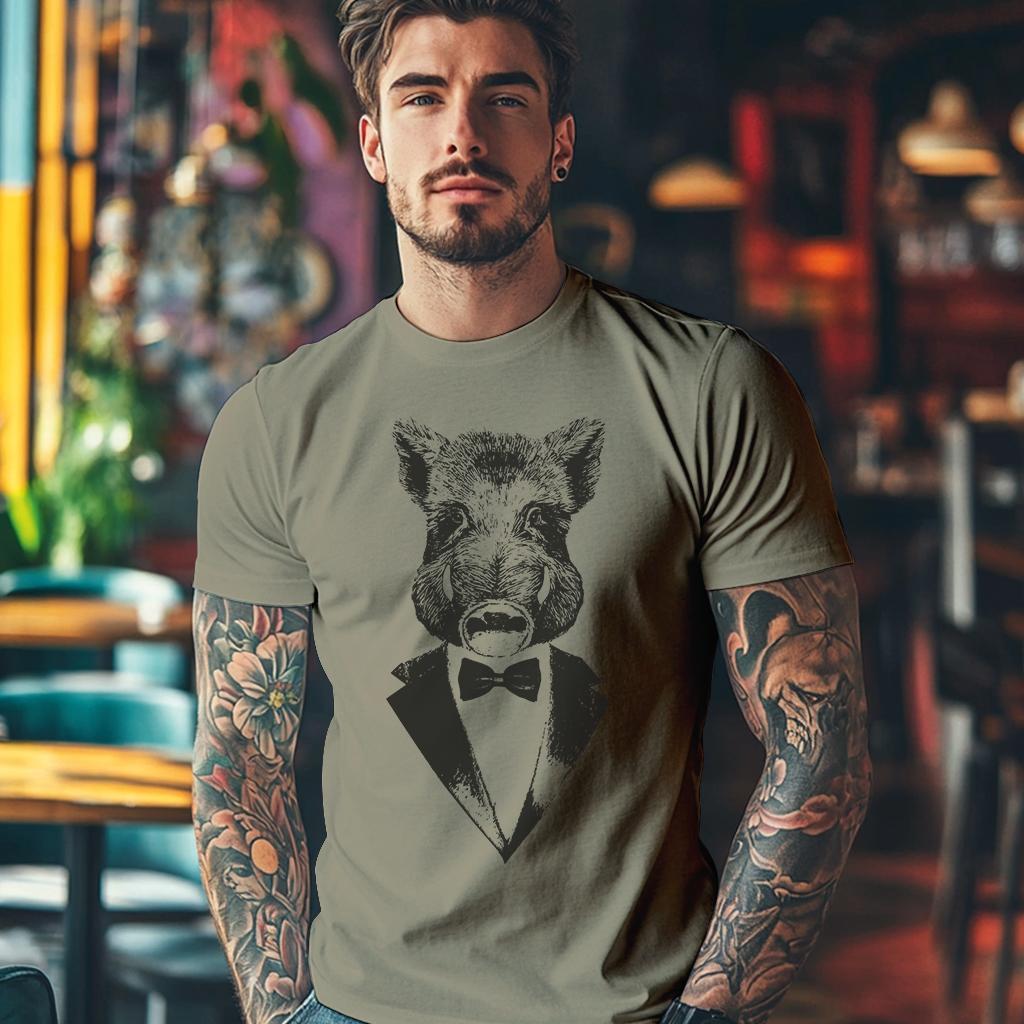 Camiseta Majica sa štampanim printom Cam 440, Muška, Kaki